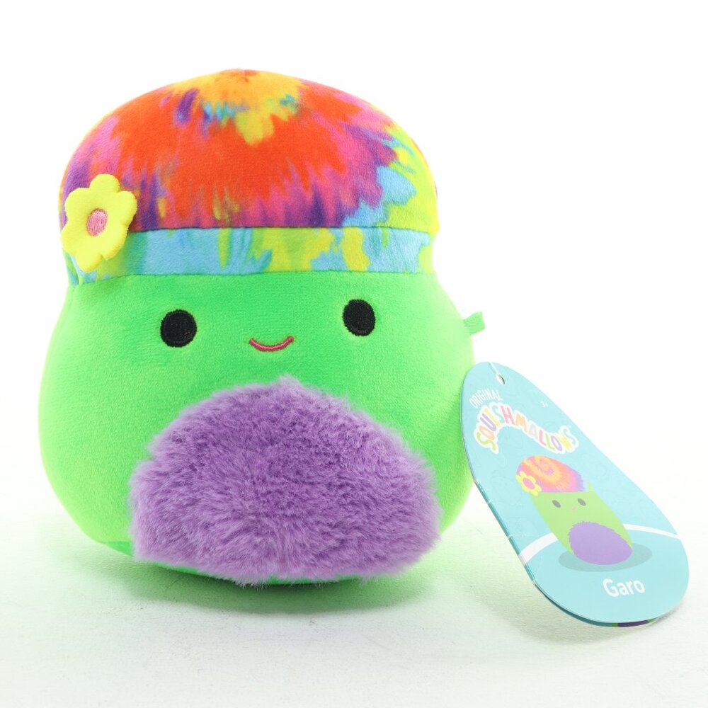 Squishmallows Kellytoy NWT Plush Garo the Tie-Dye Mushroom 5 inch